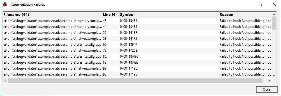 instrumentation-failure-data-dialog