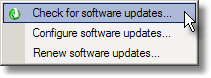 toolsCheckForSoftwareUpdates
