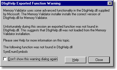 dbgHelpWarningDialog