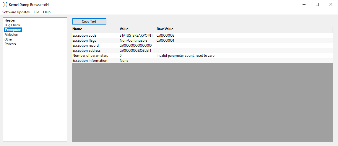 kernel-dump-exception