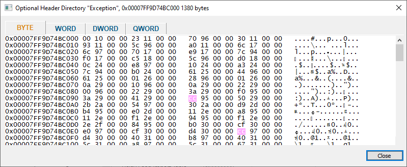 memory-inspection-dialog-optionalHeaderDirectories