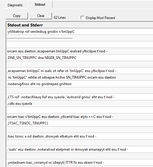 diagnostic-stdout