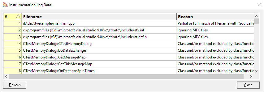 instrumentation-log-data