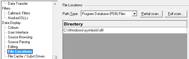 pdb-file-locations